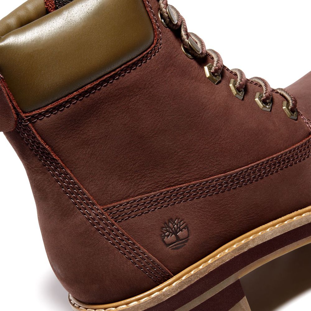 Timberland 6-Inch Μποτακια Γυναικεια Μπορντο - Courmayeur Valley - Greece 4170362-HE